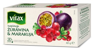 Vitax Żurawina Marakuja Herbata 20tb