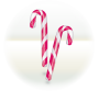 Candy Cane 28g Red-White