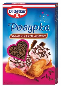 Dr.Oetker Dekoracje cukrowe Posypka czekoladowa 80 g