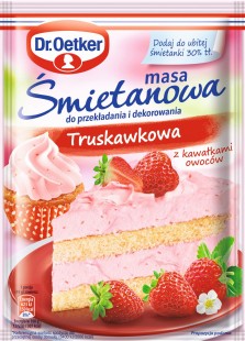 Dr.Oetker Masa Śmietanowa Truskawkowa 89 g