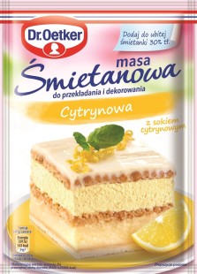 Dr.Oetker Masa Śmietanowa Cytrynowa 70 g