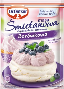 Dr.Oetker Masa Śmietanowa Borówkowa 65 g