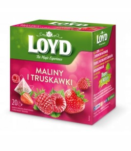 LOYD Herbata Owocowa Malina i truskawka 20 piramidek 