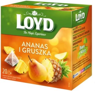 LOYD Herbata Owocowa Ananas i Gruszka 20 piramidek 