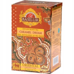 BASILUR Herbata Caramel Dream 25 saszetek koperty karmelowa