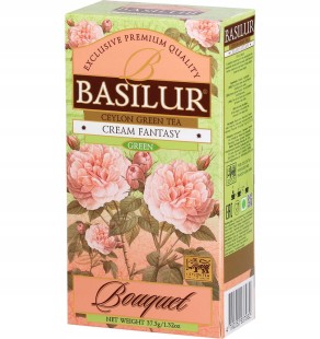 BASILUR CREAM FANTASY herbata zielona Ceylon TRUSKAWKA WANILIA - 25szt.