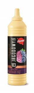 Fanex SOS DESEROWY Jagodowy 900 g polewa deserów lodów gofrów