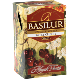 Basilur SWEET CHERRY herbata czarna WIŚNIOWA ekspresowa - 25 szt. KOPERTY