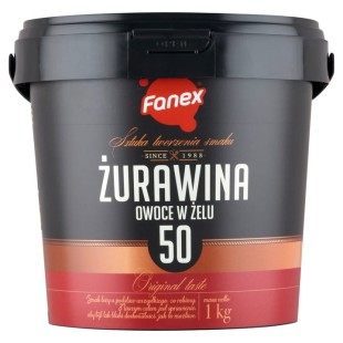 Fanex Żurawina 1 Kg Owoce w żelu wiaderko