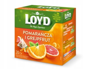 LOYD Herbata Owocowa Pomarańcza i grejpfrut 20 piramidek 