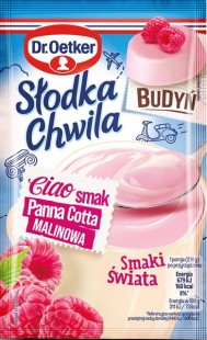 Dr.Oetker Słodka chwila Budyń panna cotta malinowa 43 g