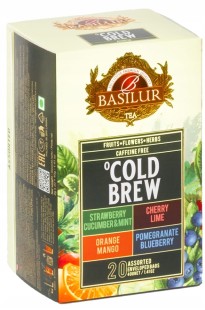 Basilur COLD BREW zestaw herbat owocowych BEZ KOFEINY 4 smaki - 20 x 2 g
