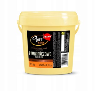 Fanex Kulki żelowe pomarańcza bubble tea 1kg o smaku pomarańczowym