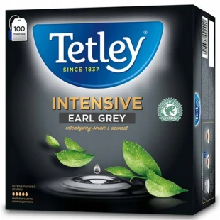 TETLEY INTENSIVE EARL GREY HERBATA CZARNA EKSPRESOWA 100 TOREBEK ZAWIESZKĄ