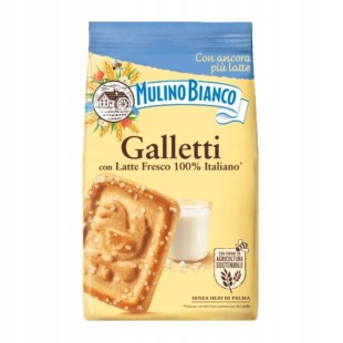MULINO BIANCO Galletti kruche ciasteczka z cukrem 350g