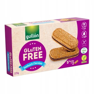 GULLÓN Ciastka z kremem czekoladowym ciastka bezglutenowe 225g