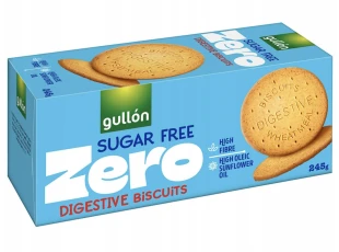GULLÓN ciastka pszenne pełnoziarniste 245 g bez dodatku cukru Digestive