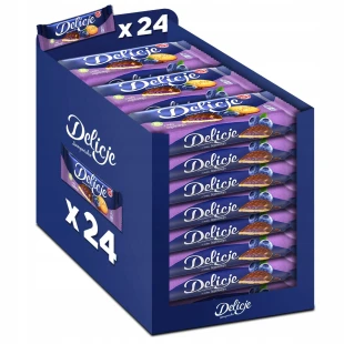 Zestaw Delicje jagodowe 24 x 147g ciastka biszkopty z galaretką