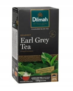 Herbata czarna Dilmah Earl Grey z aromatem bergamoty liściasta 125 g