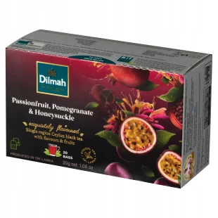 Dilmah herbata czarna Granat i Wiciokrzew 20 tb