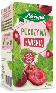 Herbapol herbatka ziołowa pokrzywa z wiśnią 20tb