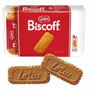 Lotus Ciastka kruche Biscoff karmelizowane 8x2 szt. 124 g