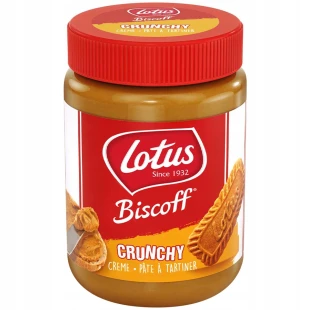 Lotus Krem Biscoff Crunchy Spread ciasteczkowy do smarowania kanapek 380 g